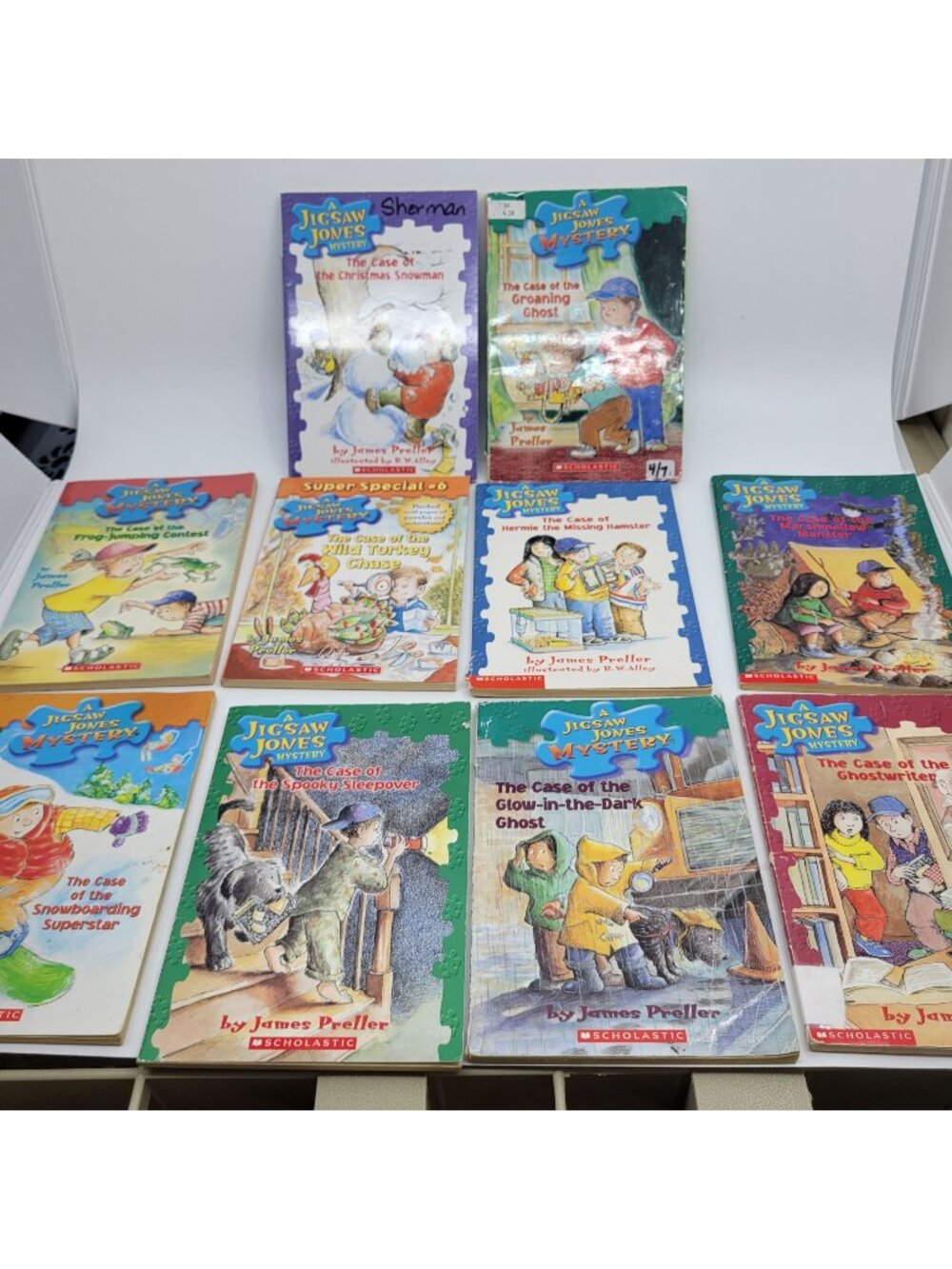 Jigsaw Jones Series by James Preller Lot of 10 Chapter Books - BK010